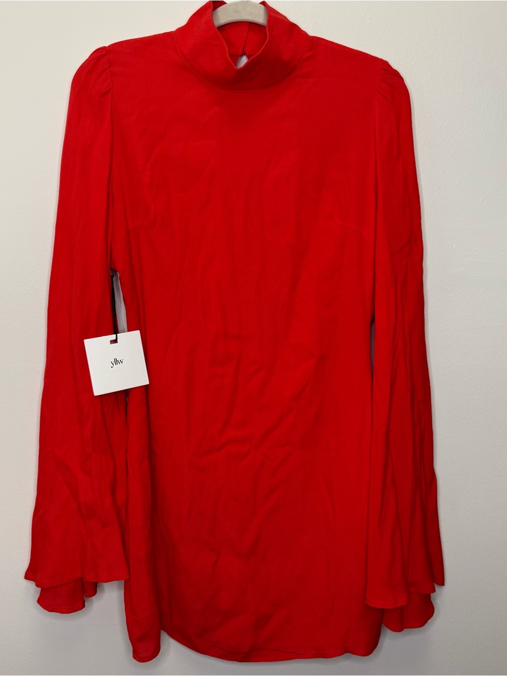 YLLW Yellow the Label Raya Red Dress Large Mini - Picture 4 of 13
